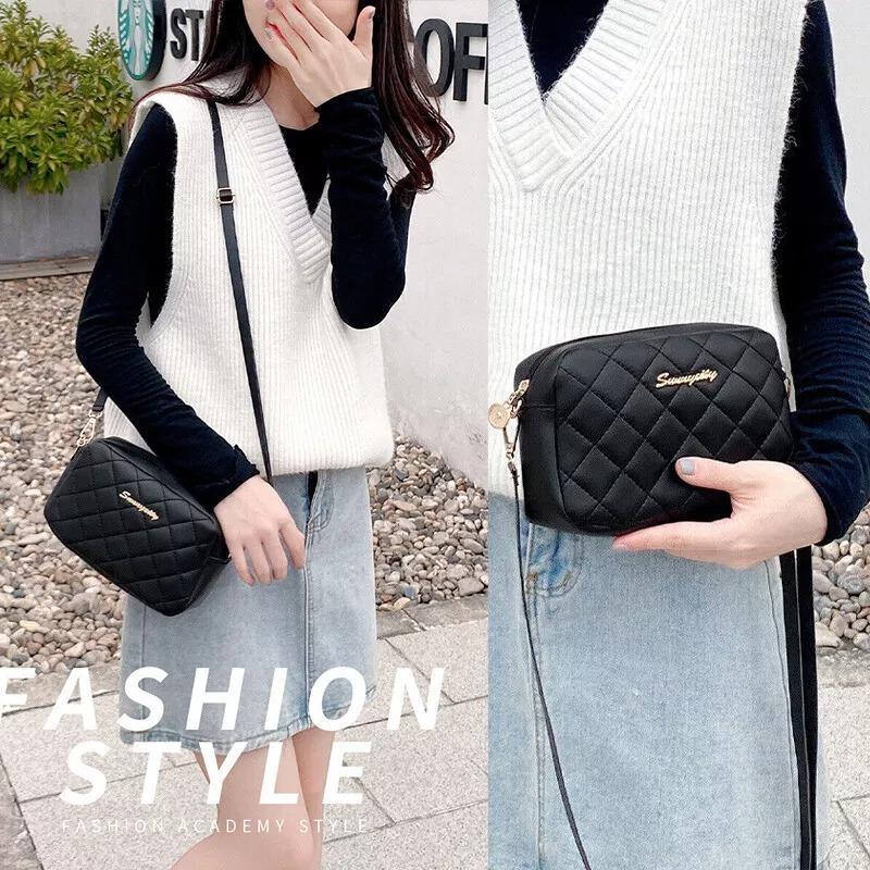 Chic Girl's PU Leather Embroidered Shoulder Bag,