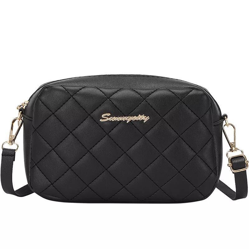 Chic Girl's PU Leather Embroidered Shoulder Bag,