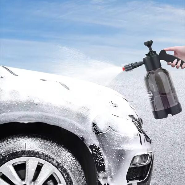 Hand Pump Foam Car Wash Sprayer Bottle Air Pressure Sprayer Car Cleaning Tools Gardening Spray Bottle Air Pump Watering Bottle – Black Color